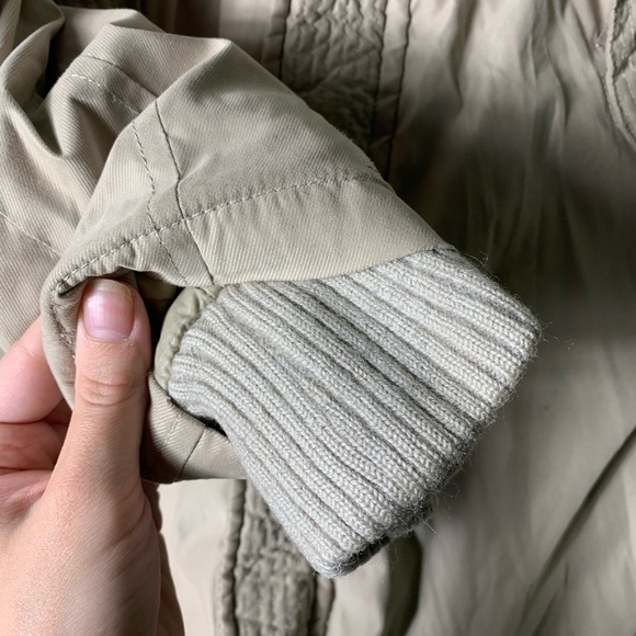 TNA | Beige Tan Camel Back Wool Cuffed Parka - XS - Picture 5 of 16